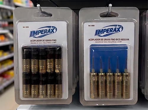 Linha de acopladores para bomba de graxa Imperax
